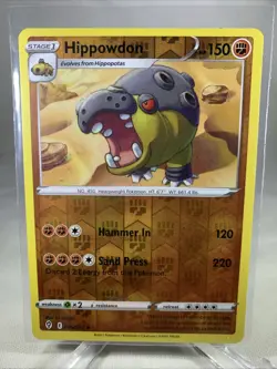 Pokemon TCG Evolving Skies Hippowdon 085/203 Uncommon Reverse Holo - Image 1