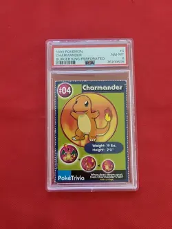 Pokemon: Burger King Charmander #04 Perforated 1999 Non-holo - PSA 8 - C55 - Image 1