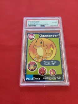 Pokemon: Burger King Charmander #04 Perforated 1999 Non-holo - PSA 8 - C55 - Image 3