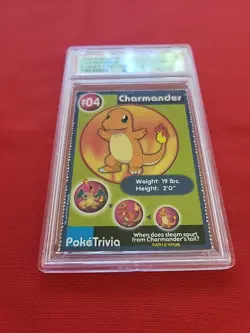 Pokemon: Burger King Charmander #04 Perforated 1999 Non-holo - PSA 8 - C55 - Image 4