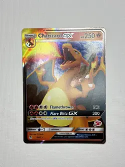 Pokemon TGC Charizard GX 9/68 Hidden Fates Holo Full Art Near Mint Or Better - Image 1