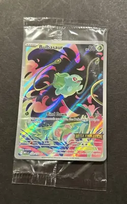 2025 POKEMON MEGA EVOLUTION BULBASAUR ILLUSTRATION RARE PROMO! - Image 2