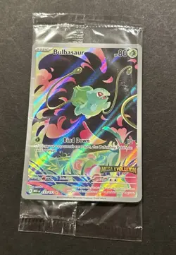 2025 POKEMON MEGA EVOLUTION BULBASAUR ILLUSTRATION RARE PROMO! - Image 5