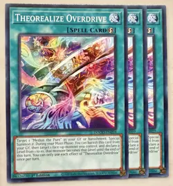 Yugioh! 3x Theorealize Overdrive DOOD-EN059 Common 1st Ed NM - Image 1