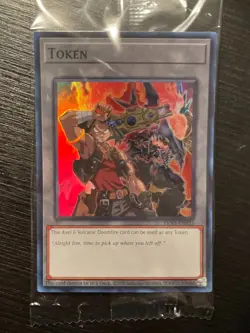 Axel & Volcanic Doomfire TKN5-EN033 Doom of Dimensions Mini Box Yugioh Token NEW - Image 1