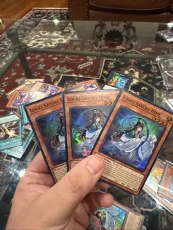 Yugioh! 3x Ichiki Sayori-Hime DOOD-EN030 Super Rare 1st Ed NM - Image 1