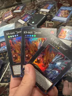 Yugioh! 3x K9-66X "Jacks" DOOD-EN047 Super Rare 1st Ed NM - Image 1