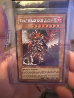 Yugioh Horus the Black Flame Dragon LV8 EEN-ENSE1 Secret Rare Limited Edition NM - Image 1