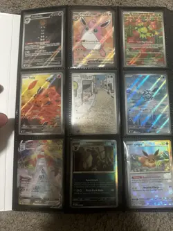 Pokemon TCG 70 Card Lot W/ Eevee Binder! Slowpoke, Tepig, Prismatic Ev. & More! - Image 2