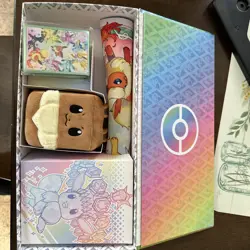 NEW Prismatic Evolutions Premium SPC Playmat, Deck Box, Sleeves, NO CARDS/PACKS - Image 1