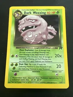 1999 Rocket Vintage Pokemon Card Lot: Holo Dark Arbok 2/82 & Dark Weezing 14/82 - Image 4