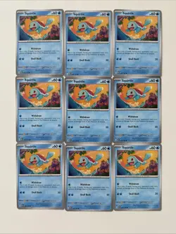 Pokemon TCG Scarlet & Violet 151 Squirtle 07, Wartortle 08 Lot of 22 Cards - Image 2