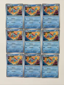 Pokemon TCG Scarlet & Violet 151 Squirtle 07, Wartortle 08 Lot of 22 Cards - Image 3