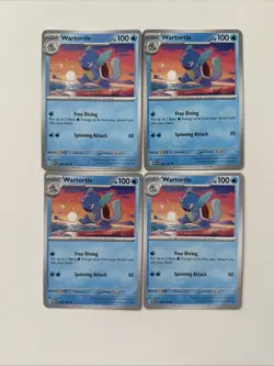 Pokemon TCG Scarlet & Violet 151 Squirtle 07, Wartortle 08 Lot of 22 Cards - Image 4