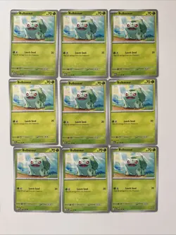 Pokemon TCG Scarlet & Violet 151 Bulbasaur 01, Ivysaur 02 Lot of 33 Cards - Image 3