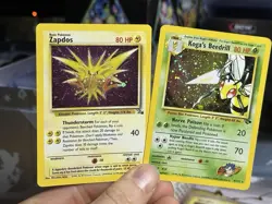 Koga's Beedrill 9/132 Gym 2000 Fossil Zapdos 15/62 COSMOS Pokemon Card Lot WOTC - Image 1