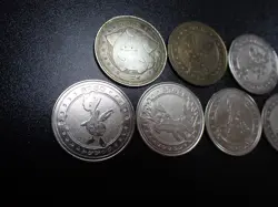 Pokemon Card Meiji Promo Battle Coin Silver x7 Pichu Heracross etc #5700 PLAY - Image 2