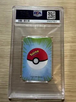 Pokemon Bicycle Mini Playing Cards Cubone Green Ace of Diamonds PSA 10 - Image 2