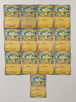 Pokemon TCG Scarlet & Violet Destined Rivals Pikachu 71/182 Lot of 13 Cards - Image 1