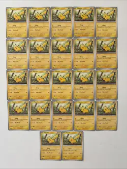 Pokemon TCG Scarlet & Violet 151 Pikachu Base 25/165 Lot of 22 Cards - Image 1