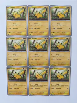 Pokemon TCG Scarlet & Violet 151 Pikachu Base 25/165 Lot of 22 Cards - Image 2