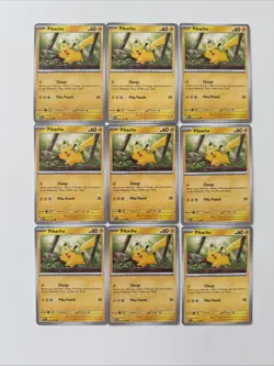 Pokemon TCG Scarlet & Violet 151 Pikachu Base 25/165 Lot of 22 Cards - Image 3