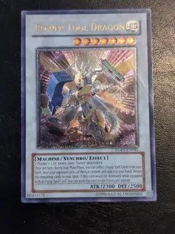 Yu-Gi-Oh! ULTIMATE RARE HOLO CARD POWER TOOL DRAGON RGBT-EN042 LP - Image 1