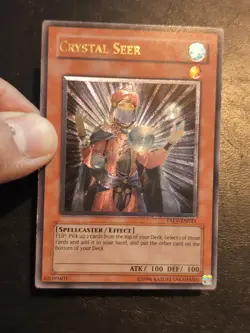 Yu-Gi-Oh! ULTIMATE RARE HOLO CARD CRYSTAL SEER TAEV-EN031 LP - Image 3
