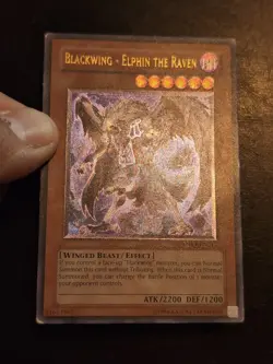 Yu-Gi-Oh! ULTIMATE RARE HOLO CARD BLACKWING ELPHIN THE RAVEN RGBT-EN013 LP - Image 2