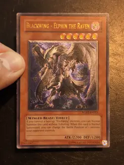Yu-Gi-Oh! ULTIMATE RARE HOLO CARD BLACKWING ELPHIN THE RAVEN RGBT-EN013 LP - Image 3