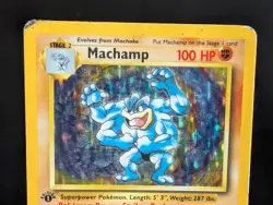 MACHAMP 8/102 1999 BASE SET HOLO POKEMON CARD 1st FIRST EDITION - Image 2