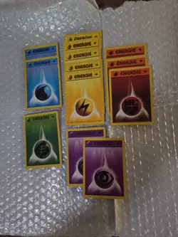 13 First Edition Pokemon TCG German Energy Cards Psychic Grass Water - Image 1
