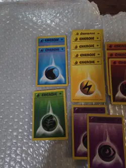 13 First Edition Pokemon TCG German Energy Cards Psychic Grass Water - Image 3