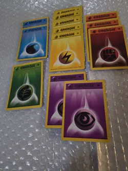 13 First Edition Pokemon TCG German Energy Cards Psychic Grass Water - Image 5
