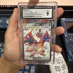 CGC 9 MINT Charizard Ex SVP056 Premium Collection HOLO PROMO Pokemon Card - Image 1
