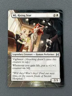 MJ Rising Star MTG Marvel's Spider-Man Eternal Hand Painted Extended Altered Art - Image 1