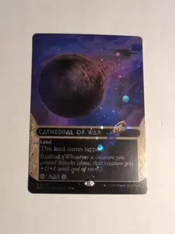 Cathedral of War (Borderless) (Galaxy Foil) Edge of Eternities NM!!! - Image 1