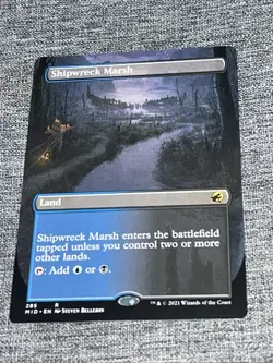 MTG Innistrad Midnight Hunt - Shipwreck Marsh - MID 285 - Borderless NM - Image 1
