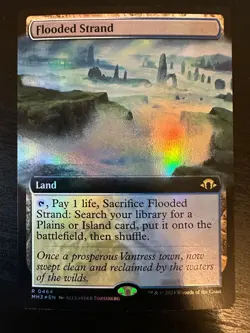 Flooded Strand (Extended Art) Modern Horizons 3 Foil Moderately Played - Image 1