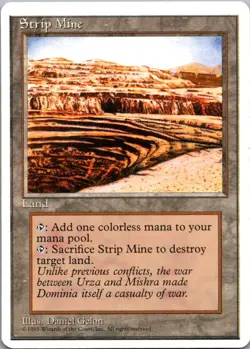 1995 Magic the Gathering N Strip Mine Core/Uncommon #363 - Image 1