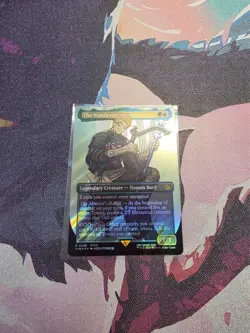 The Wandering Minstrel (Borderless) (Surge Foil) Final Fantasy Foil 0548 English - Image 1