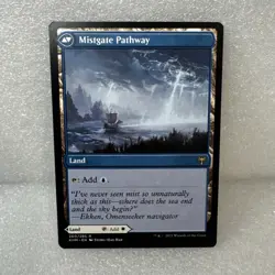 MTG Mistgate/Hengegate Pathway KHM #293 Borderless LP - Kaldheim Magic - Image 1