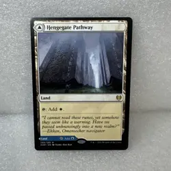 MTG Mistgate/Hengegate Pathway KHM #293 Borderless LP - Kaldheim Magic - Image 2