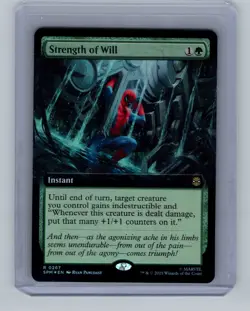 Magic the Gathering - Strength of Will (Extended Art) (SPM) (FOIL) #267 - Image 1