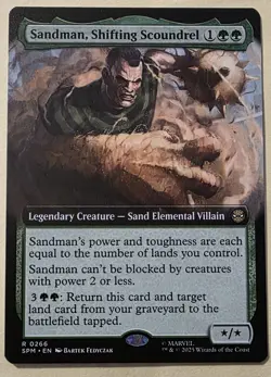Sandman, Shifting Scoundrel - 112 - SPM - NM - MTG Magic the Gathering - Image 1