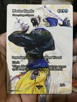 Venser, Shaper Savant / Master Xande MTG Fantasy Hand Painted Altered Art Tentz - Image 2