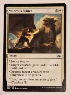 Valorous Stance - Fate Reforged - Magic the Gathering MTG Nice! - Image 1