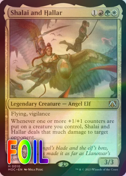 MTG - Shalai and Hallar (10) - Commander: March of the Machine - Near Mint Foil - Image 1