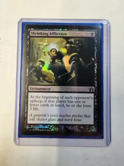 1x FOIL Shrieking Affliction, NM, Return to Ravnica, Magic the Gathering, MtG - Image 2