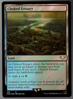 Choked Estuary 268 Rare Surge Foil Warhammer 40K MTG NM - Image 1